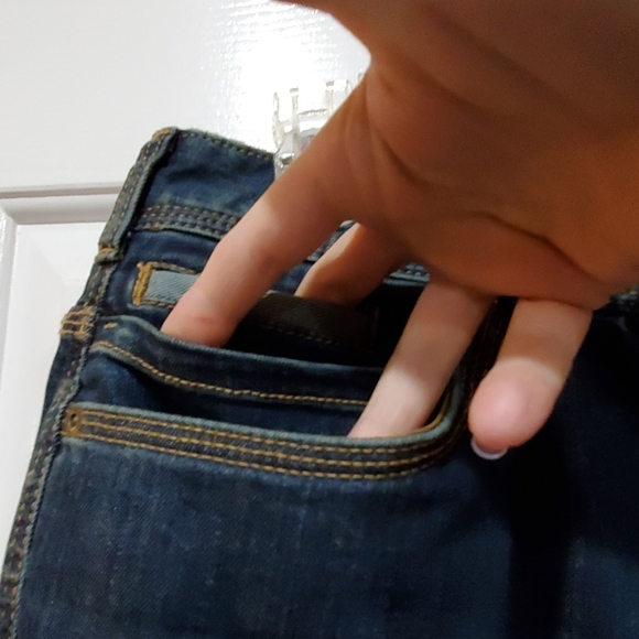 Carhartt Denim Cropped Blue Jeans 14 - Picture 3 of 6